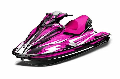 Sea-Doo GTI with the Attack Pink graphic kit