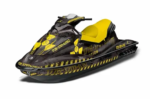 Sea-Doo GTI with the Meltdown Yellow graphic kit