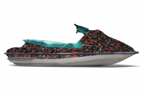 Sea-Doo GTS with the Butterfly Red graphic kit