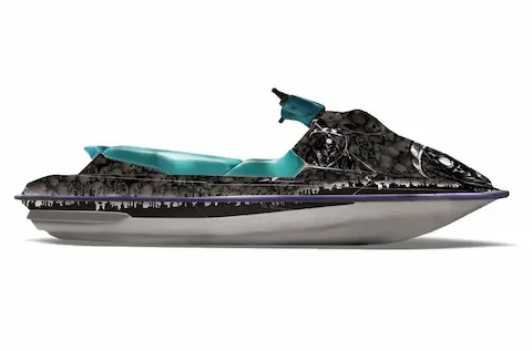 Sea-Doo GTS with the Reaper Black graphic kit