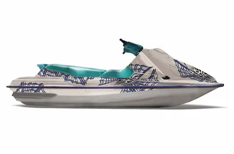 Sea-Doo GTS with the Widow Maker Blue graphic kit