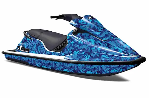 Sea-Doo XP with the Digi Camo Blue graphic kit
